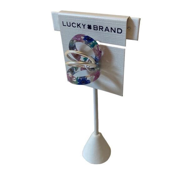 Dried Flower Ring Stack. 4 Rings in Total. Size 7.5 - Picture 3 of 6